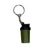 Shaker Cup Keychain Portable 3D Printed Workout Keychain with Metal Ring Bags Gym Backpack Pendant Mini Fitness