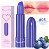 6Color Waterproof Fruit Color Tinted Shine Changing Moisturizing Nourishing Glow Play Lip Balm Lipstick Colour Care
