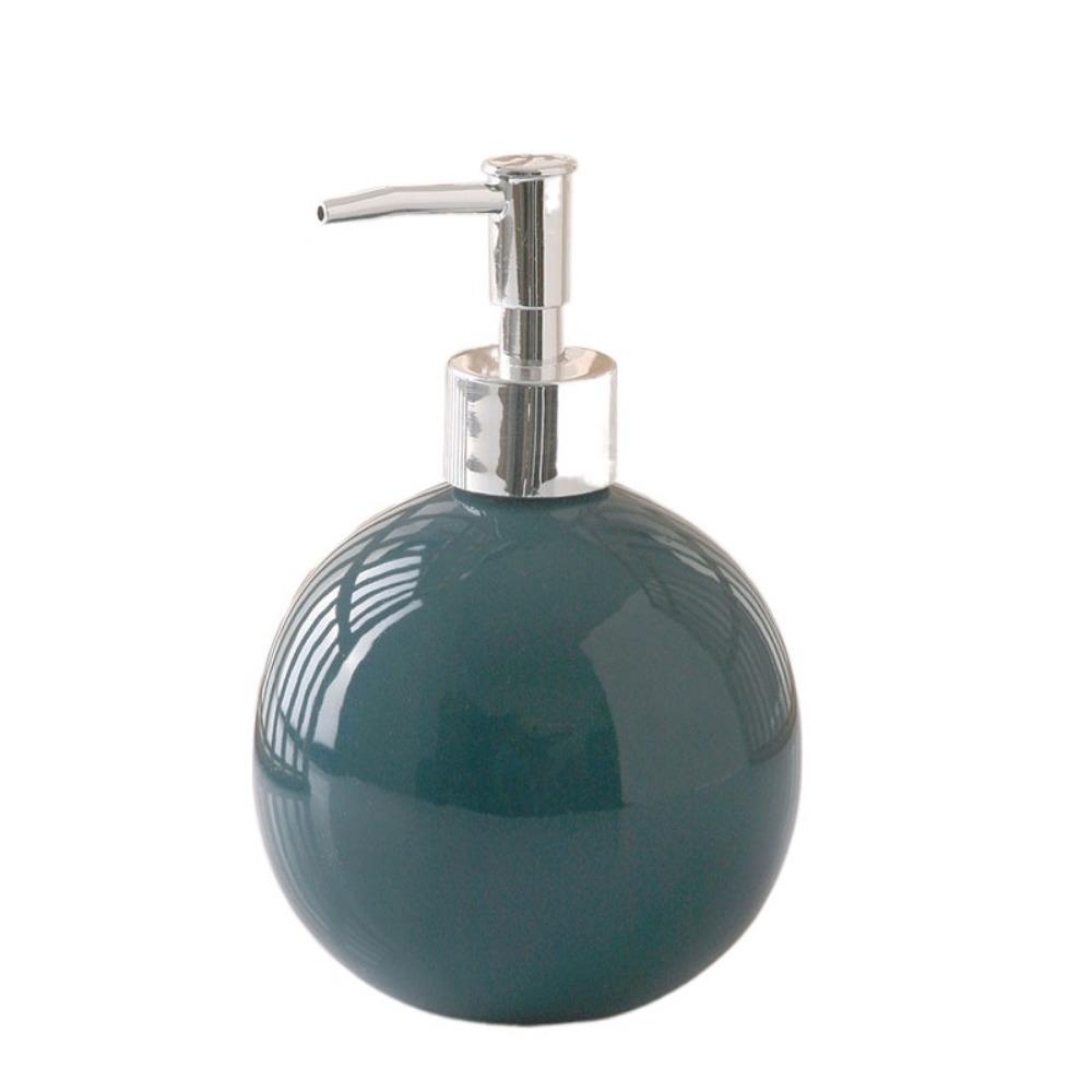 Press Type Ceramic Hand Soap Bottle Refillable Bath Lotion Pump Jar Liquid Soap Container Home