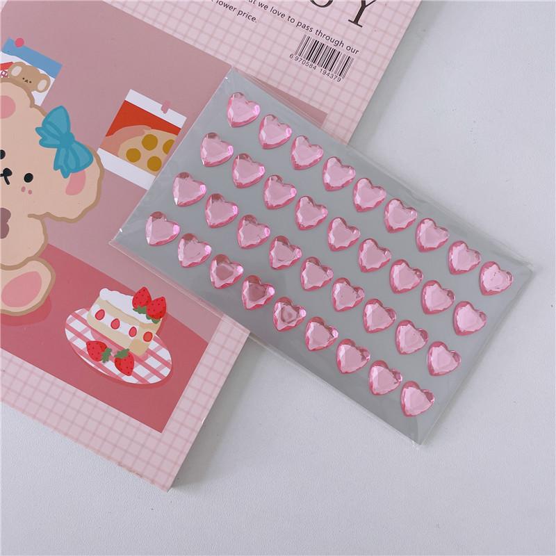 Colored Self-adhesive Rhinestones Sticker Children's Stage Show DIY Face Eye Decoration Acrylic Crystal Diamond Tattoo Sticker