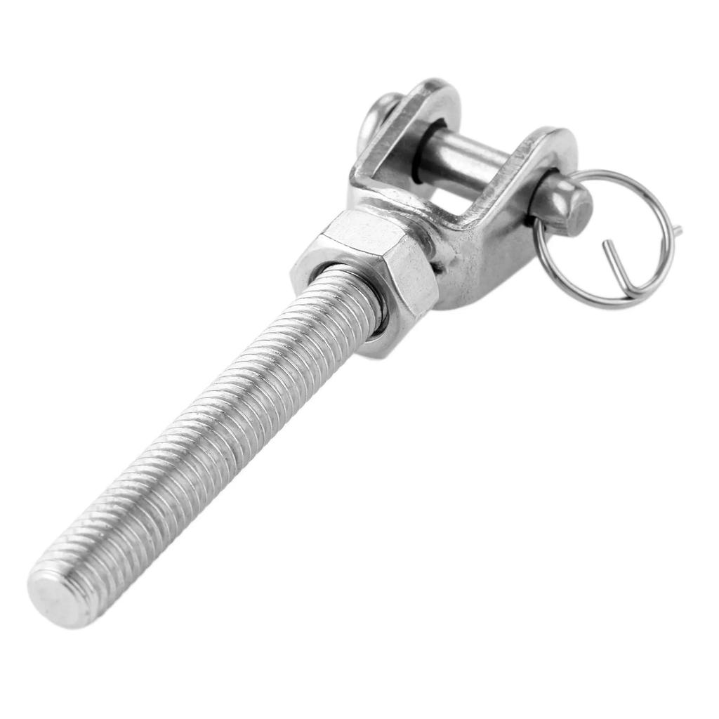 1Pc M5 M6 M8 M10 M12 304 Stainless Steel Jaw Open Bolt & Nut Replacement Turnbuckle Rigging Screw Parts