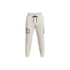 Project Rock Graphic Drawstring Joggers Men Bottoms Ivory-White 1377440-130