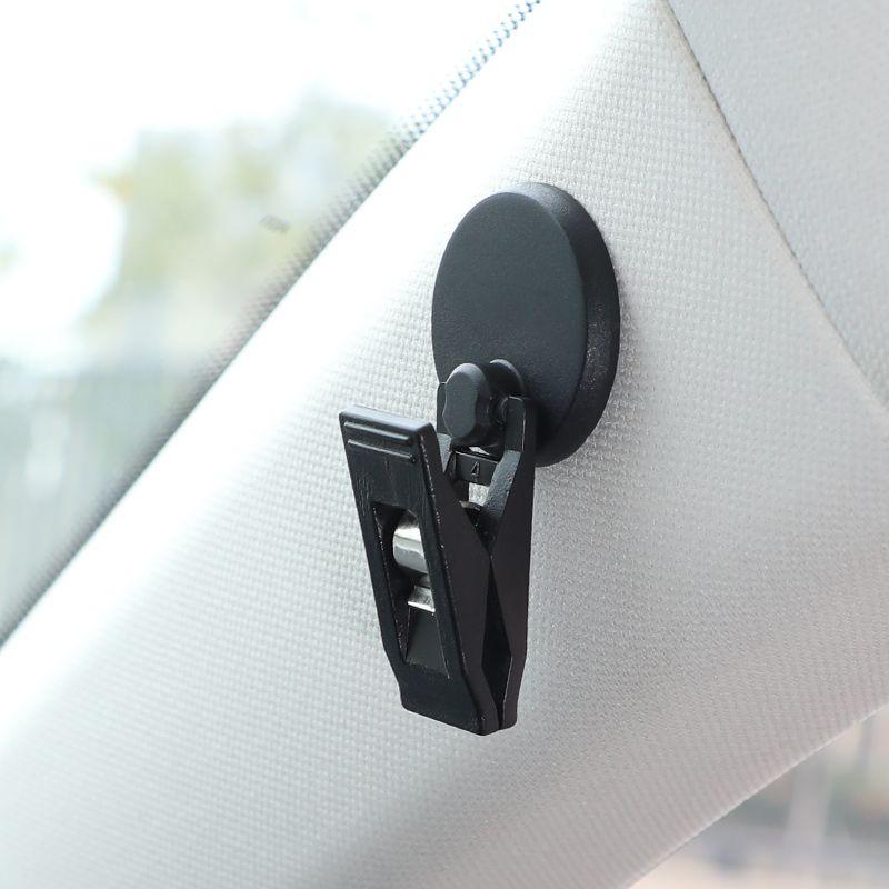 Car Card Holder Car Practical Supplies Car Multi-function Adhesive Business Card Bill Storage Clip Car Portable Storage Clip