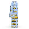 1PC Variety Construction Truck Group Print 750ml Color Plastic Sports Water Bottle Leakproof Flip Straw Lid Suitable for Sports Office Home Use