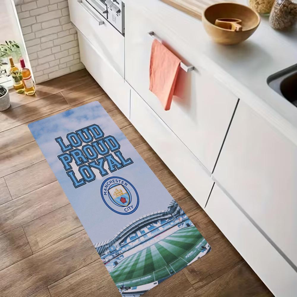 Manchester City Kitchen Floor Mat Nonslip Washable Soft Carpet Doormat Suitable For Bedroom Living Room Kitchen And Bathroom Home Decor