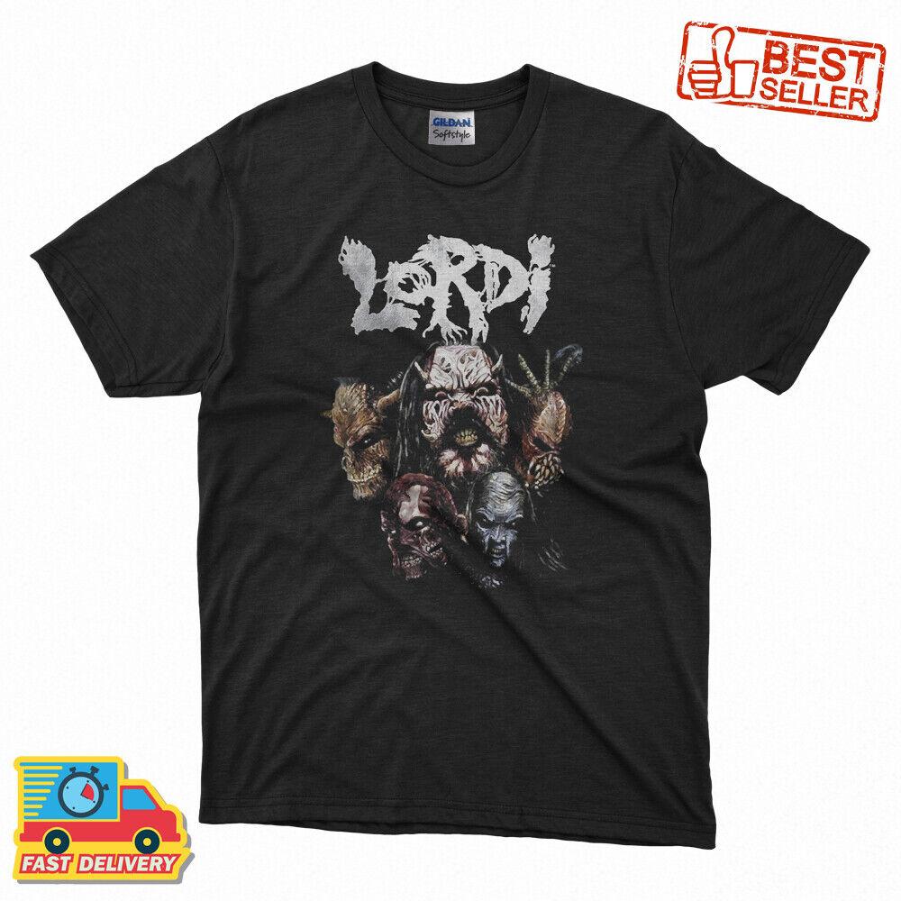 Lordi - Песочный Человек Кроваво-Красный Классическая Премиум Футболка S-5XL Унисекс Футболка