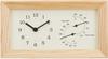 Lemnos Wall-Mounted Thermo-Hygrometer, Analog Frame, Natural Wood Grain, LC13-14 NT