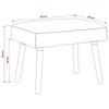 Bench Uni Cream 60 x 40 x 45 cm Boucle