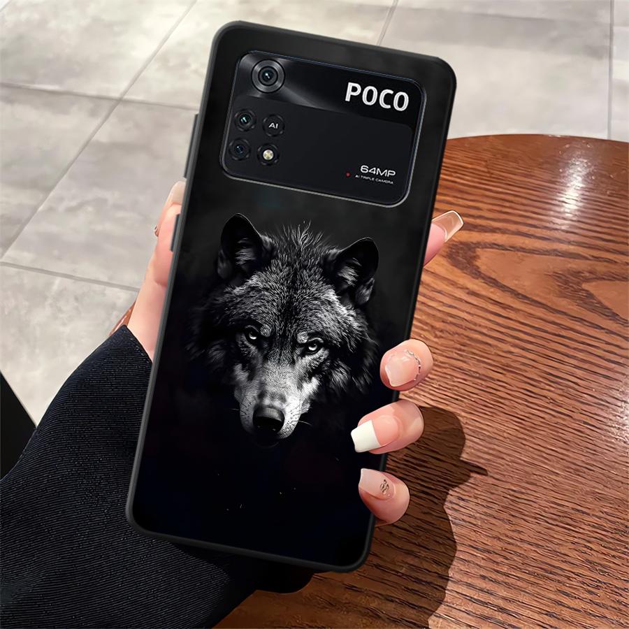 Крутой Мультяшный Волк Чехол для Телефона для Xiaomi Poco F8 M3 M4 M7 C71 C61 F3 M5 C50 X3 X4 X5 X7 Pro C75 F1