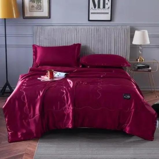 Новое высококачественное шелковое летнее одеяло Мягкое и удобное Высококлассное кондиционер Однотонное летнее тонкое одеяло