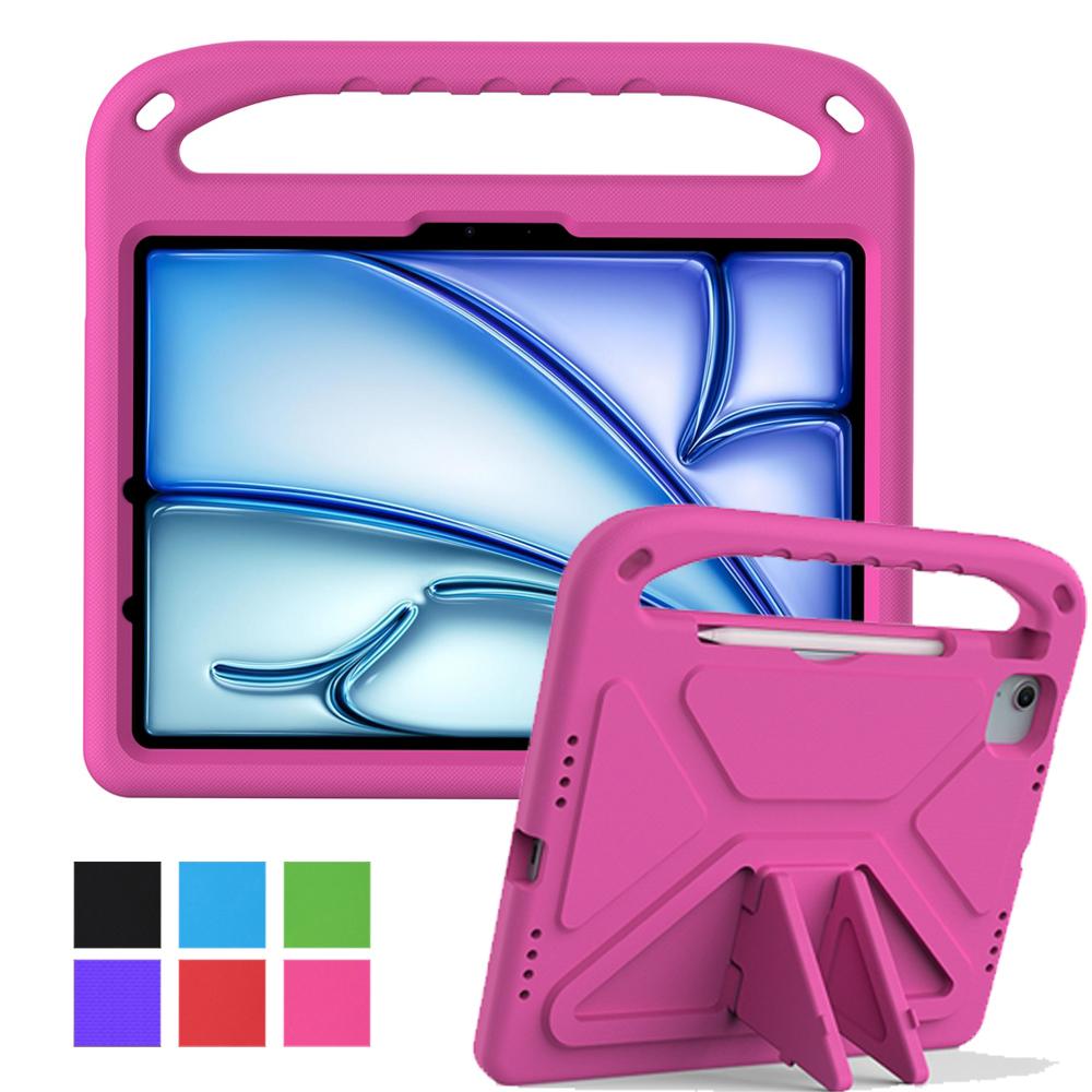 Для Apple iPad Air Pro 11 13 2024 M2 M4 A2898 A2902 A2903 A2836 A2837 A2926 чехол EVA портативный противоударный детский чехол-подставка с ручкой