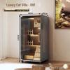 Super Large Indoor Wooden Cat Villa & Tree with Integrated Nest and Cabinet