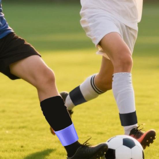 2 шт. ремешки для щитков для голени, силиконовые ленты для футбольных щитков для голени, эластичные многоразовые ленты для голени для мужчин, женщин, молодежи, для футбольных тренировок и соревнований