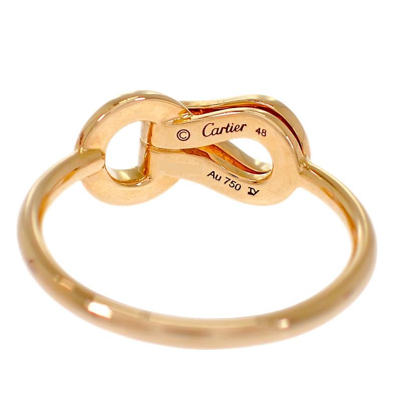 CARTIER  B4209348 #8(JP Size) ring gold K18 Pink Gold/diamond Women
