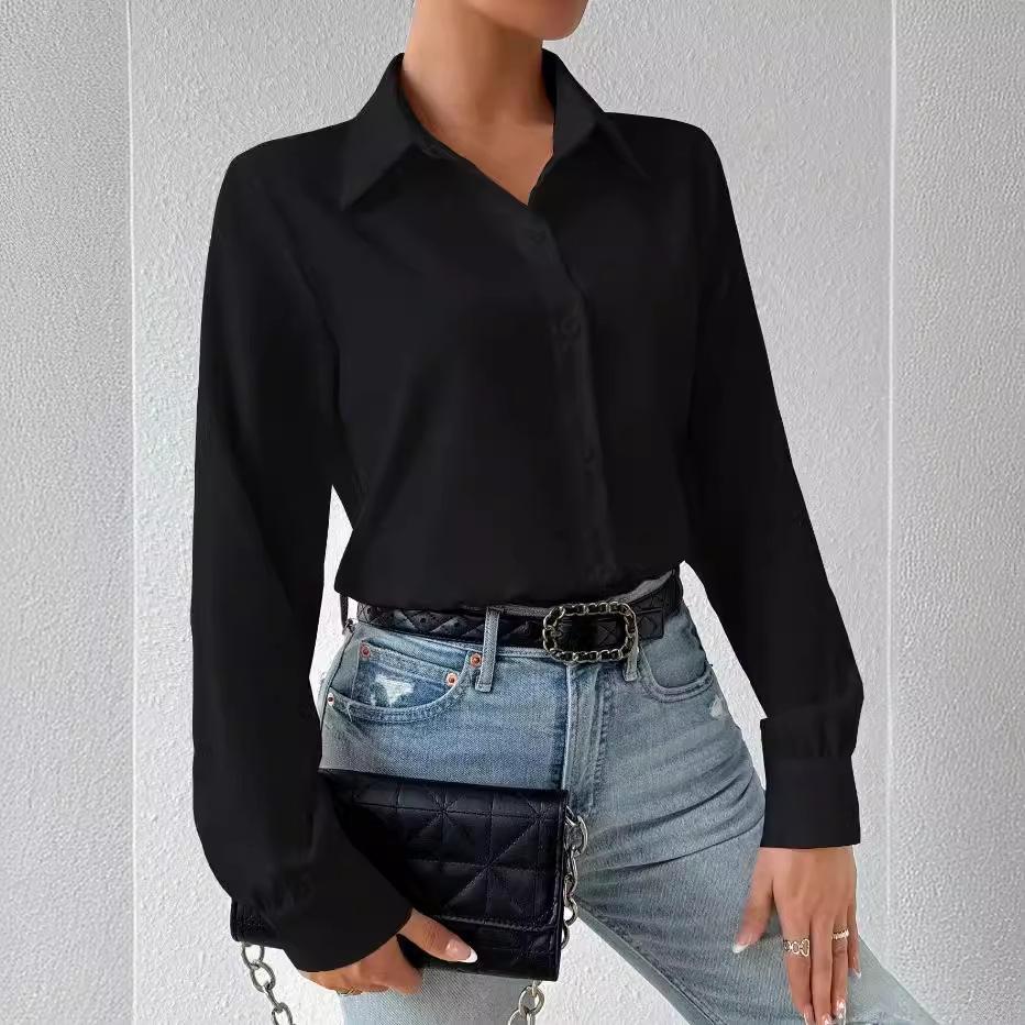 2024 Бестселлер Женский однотонный свободный комбинезон с длинным рукавом