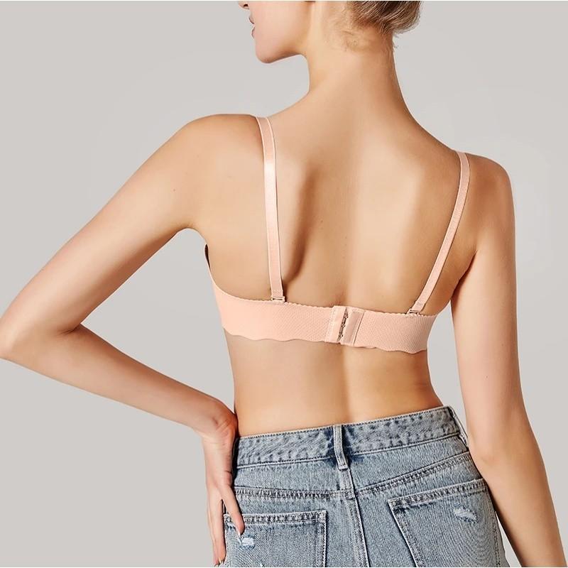 FINETOO Бесшовный бюстгальтер, удобное беспроводное нижнее белье для женщин, нескользящие бюстгальтеры без бретелек