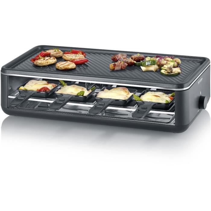 Appareil a raclette SEVERIN - RG2365 - Jusqu'a 8 personnes - Revetement céramique - 1300W