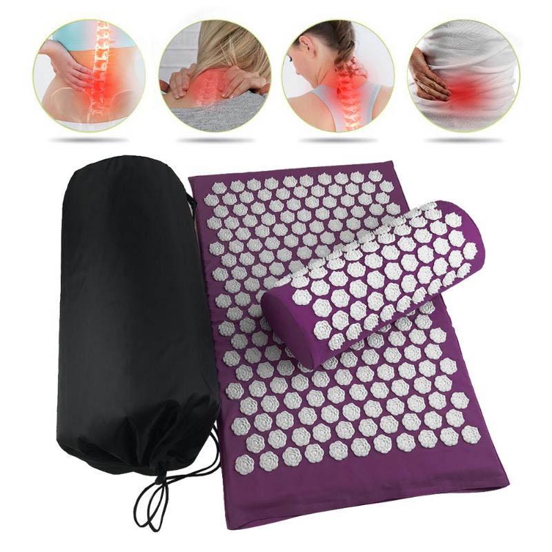 Body Foot Massage Cushion Acupressure Mat Acupuncture Pillow Pain Relief Release Stress