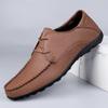 Handmade Genuine Leather Shoes Non-Slip Men's Casual Sneakers Comfortable Driving Flats Loafers Hot Sale Male Walking Footwear