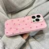 Простой чехол для телефона в однотонный горошек для iPhone 17 Air 16 15 14 13 12 11 Pro Max Plus Защитный от падения чехол