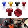 2 Pcs Universal Aluminum Alloy Motorcycle Clockwise M10*1.25 Mirror Hole Plug Screw Bolts Covers For Suzuki Yamaha Honda Kawasaki