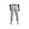 Under Armour Флисовые тренировочные брюки со средней посадкой и завязками на манжетах, спортивные брюки в стиле ретро, длинные трикотажные мужские брюки, серые 1370351-011