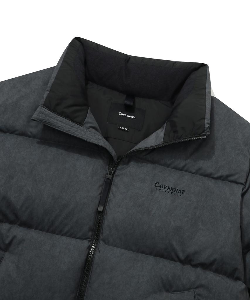 Covernat Rds Civic Origin Vintage Short Puffer Charcoal