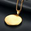 Ancient Egypt Pyramid All See Eye of Providence Pendant Gold Color Stainless Steel Round Necklace for Men Egyptian Jewelry Gift