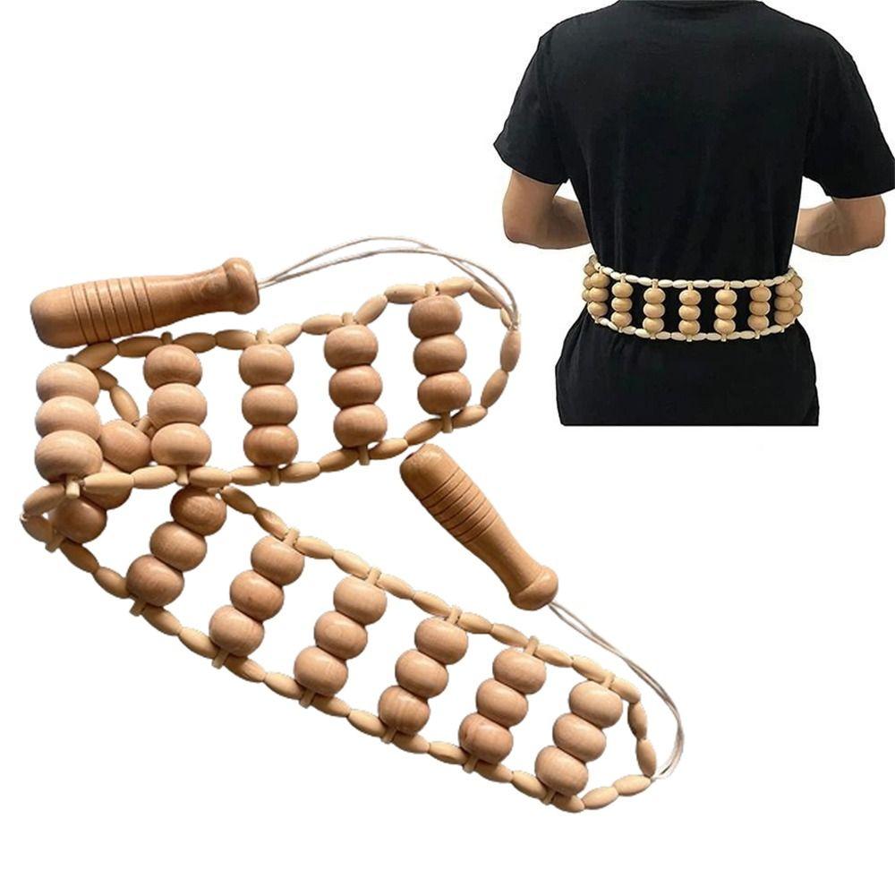 Wooden Muscle Roller Massager Eliminate Local Fat Lymphatic Drainage Massager Full Body