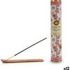 Encens Fleurs Roses Avec Support (12 Unités)