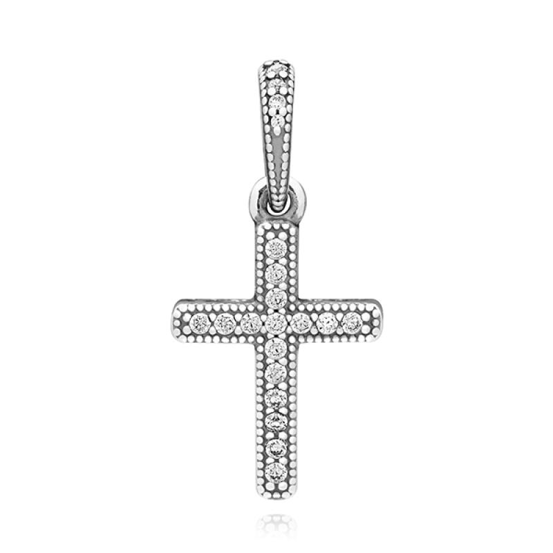 Pandora Шарм-подвеска Крест Распятие 397571CZ