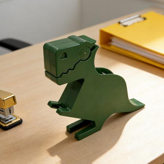 3D Наклейка Динозавр Держатель для заметок Подставка для ручек Забавный настольный органайзер для заметок с диспенсером для настольных заметок