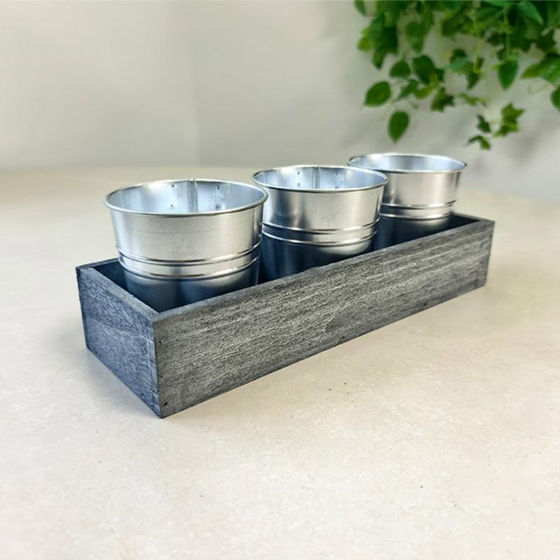 Handmade Trough Succulent Planter Craft Ornament for Desktop Landscaping Desktop Trough Decorations Planter Landscaping