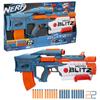 Бластер Hasbro Nerf Elite Motoblitz с двумя режимами стрельбы: 10 стрел, выпускаемых с помощью моторизованной стрельбы, или 6 стрел, выпускаемых с помощью Включает магазин и 22 стрелы Elite Помповое ружье