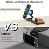 3 In 1 Magnetic Wireless Charger Stand For iPhone 15 14 13 Pro Max  Watch 8 7 6 Airpods Induction USB Fast Charging Station