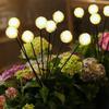 Солнечные фонари-одуванчики, 6 головок, постоянно горящие/мигающие, газонный светильник, светодиодное ландшафтное освещение, садовое украшение, светильник с грунтовым штырем