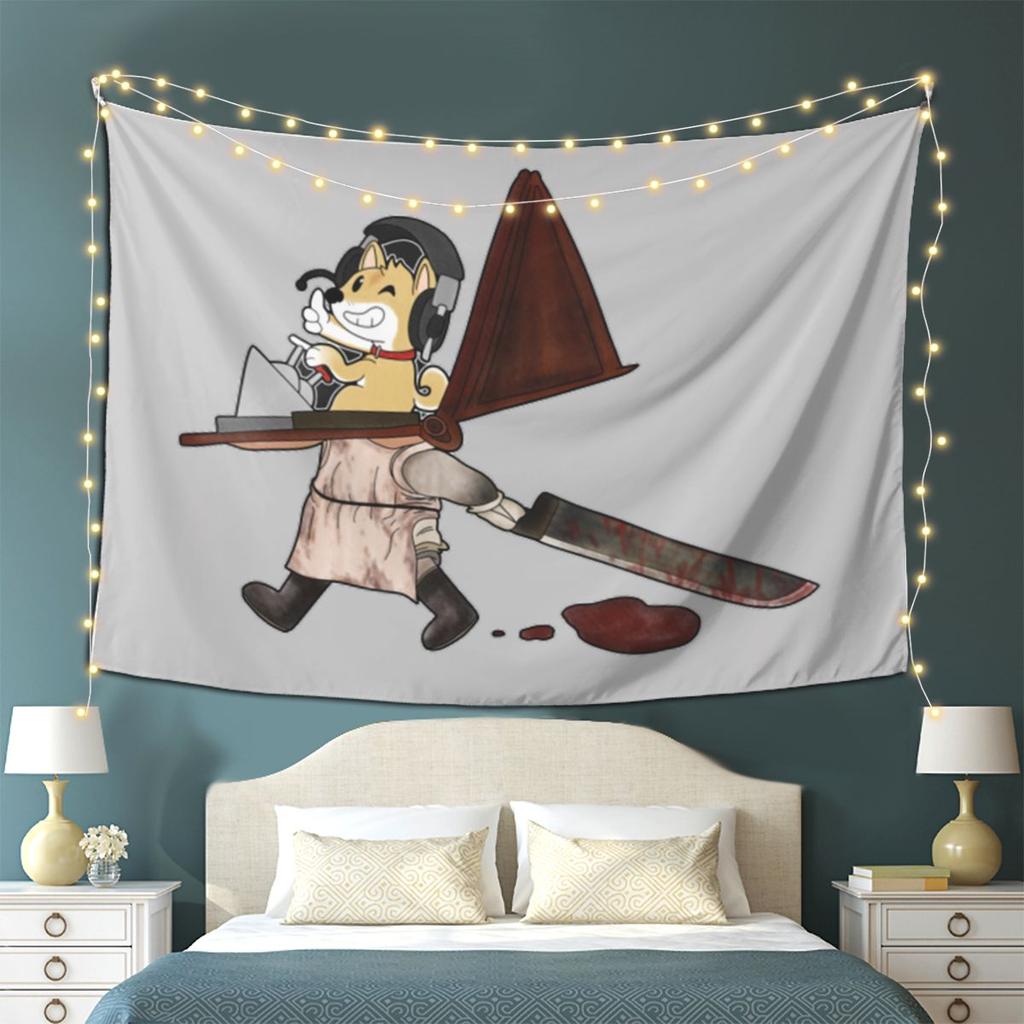 Silent Hill 2 True Ending Tapestry Wall Hanging Aesthetic Home Decoration Tapestries for Living Room Bedroom
