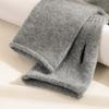 Womens Wool Knit Cycling Gloves Long Warm Windproof Half-Finger Winter Outdoor Sports