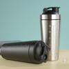Чашка-шейкер для протеина из нержавеющей стали, бутылка для шейков для фитнеса в зале, 500 мл/750 мл, портативная