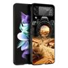Ретро-камера Жесткий ПК Чехол для Телефона Для Samsung Galaxy Z Flip 7 6 5 4 Черная Крышка Для Galaxy Z Flip 3 Складывающийся Корпус Fundas Capa Сумка