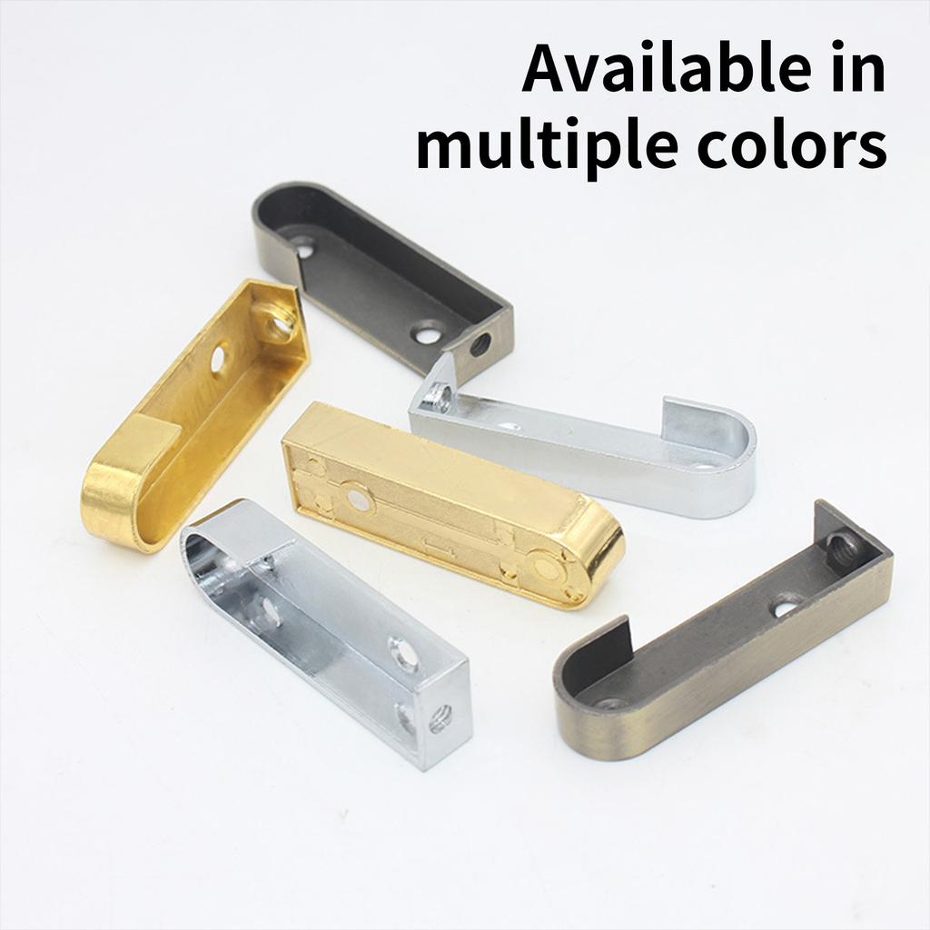 Портативный прочный фланцевый держатель для штанги для шкафа и карниза для штор, простая установка в спальне или в магазине