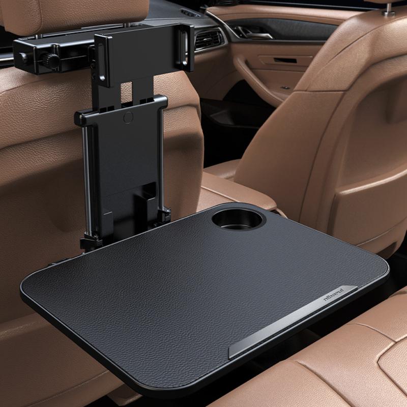 Car Back Seat Tray Table for Kids Travel Tray Desk Organizer Foldable Work Eat Laptop Computer with Phone Holder Stand
