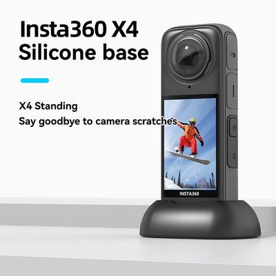 Автомобильное крепление для Insta360 X4 Base Силиконовая нескользящая автомобильная подставка Настольный держатель Защитный чехол для объектива Аксессуары Insta 360 X4