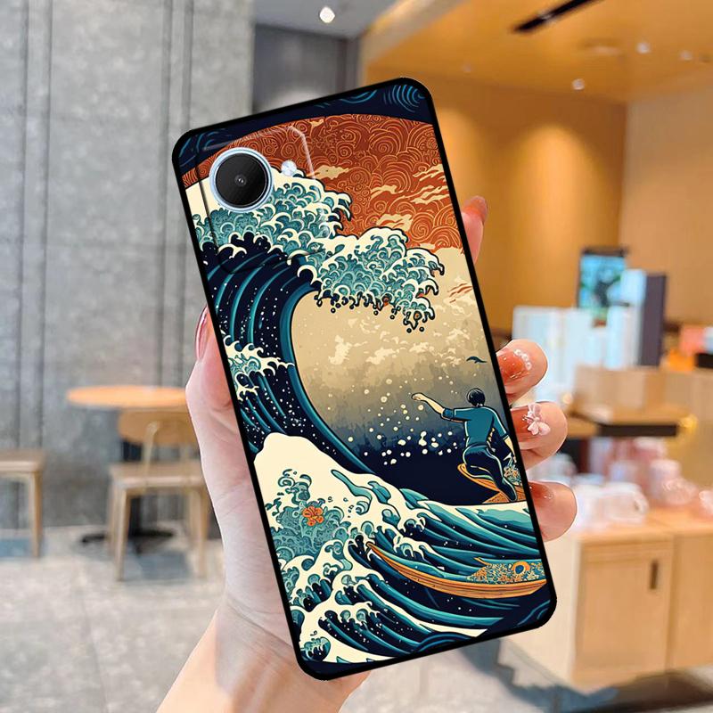 Чехол Japanese Surfers для Realme C55 C33 C31 C35 C30 C11 C15 C25s C21Y GT Neo 5 3T 2T 8 9 10 11 Pro Plus