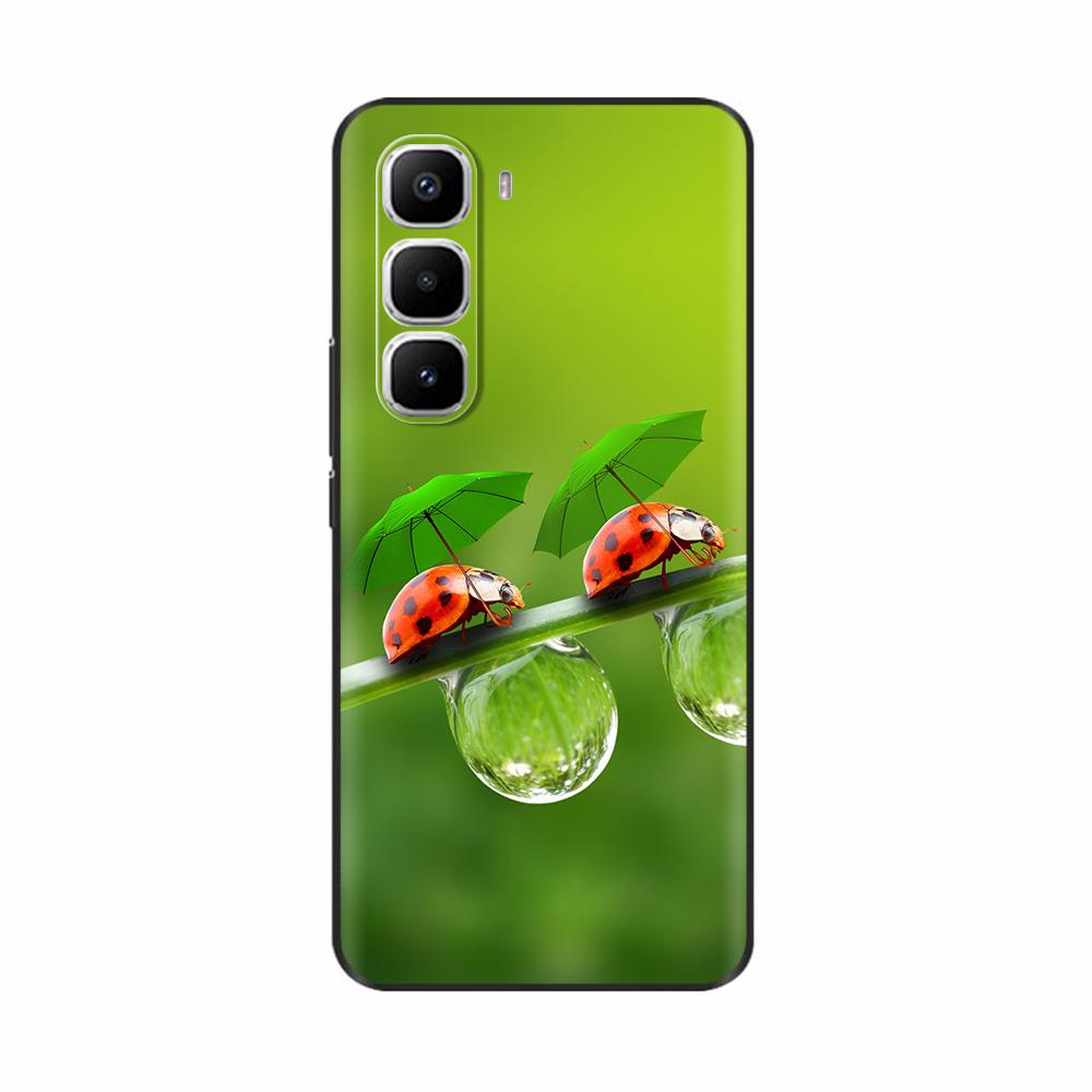 Чехол для Infinix Hot 60 Pro Plus Популярный Чехол с Цветком в Форме Сердца Мягкий ТПУ Силиконовая Задняя Крышка Для Телефона Infinix Hot 60i Hot60 Pro