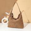 Autumn and Winter Suede Woven Bag New Niche Design Simple Commuting Versatile Shoulder Bag Large Capacity Handbag