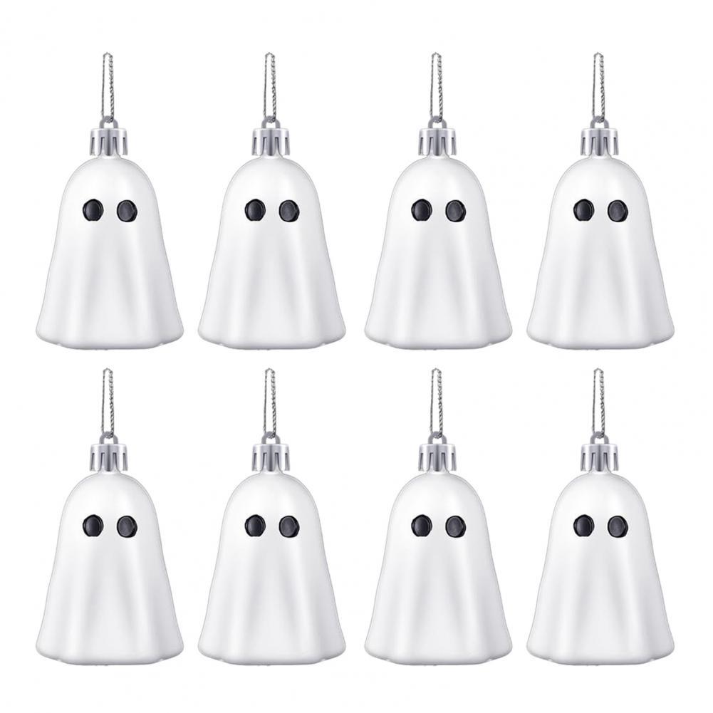 Festive Ghost Decorations Spooky Halloween Ghost Ornaments for Trees Walls Doors Set of 8 Lightweight Hanging for Party