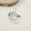 Stainless Steel Music Note Brooch Pin Hollow Design Music Badge Lapel Pin  Daily Wear