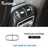 Для Porsche Cayenne 2003 2004 2005 2006 2007 2008 2009 2010 Настоящая мягкая наклейка из углеродного волокна Подлокотник Задний вентиляционный отвод Внутренняя отделка