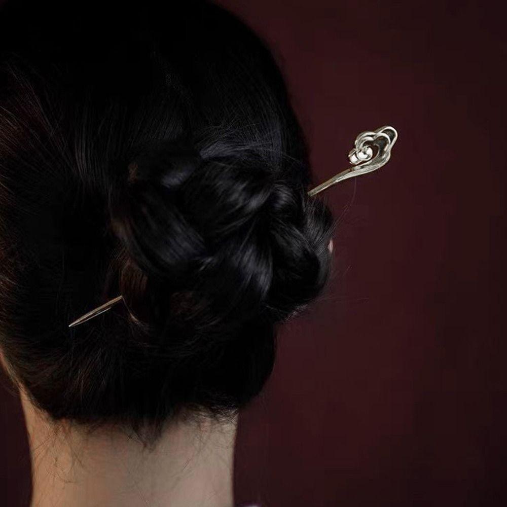 Tools New Headwear For Girls Women Hair Stick Chinese Hair Fork Hanfu Hairpins Cloud Shape